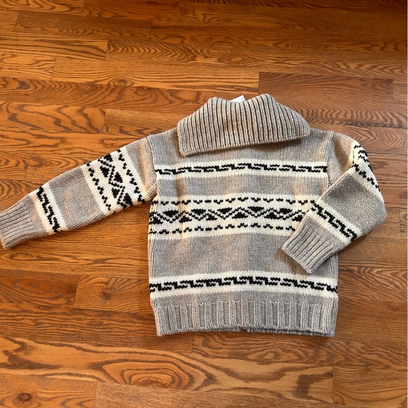 Madewell Fair Isle zip front Cardigan jacket in wool, size small - Picture 9 of 14